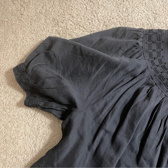 Old navy Puff-Sleeve Embroidered Smocked Mini Swing Dress - Picture 14 of 16